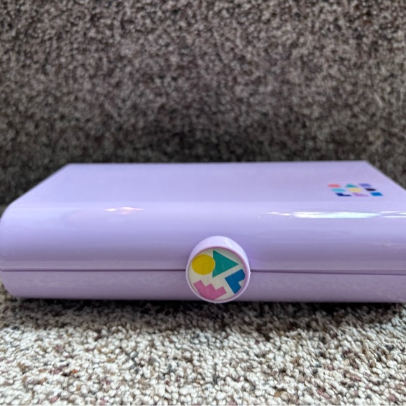 Vintage Caboodles Lilac Mini Makeup Organizer Case with Mirror - Picture 1 of 10